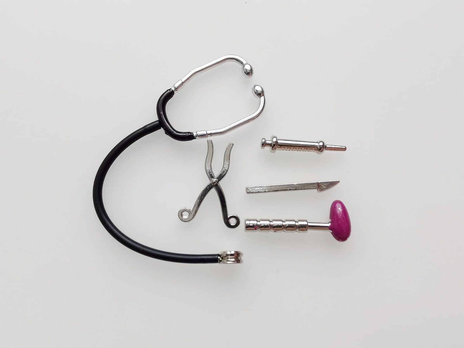 Stethoscope for dolls. Miniature medical dollhouse set. 112 Etsy