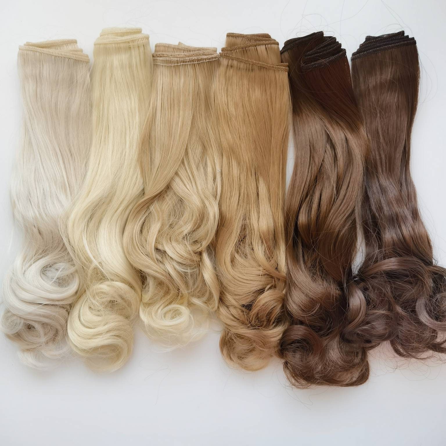 Doll hair. Wavy hair for dolls. Doll parts for making dolls. Etsy