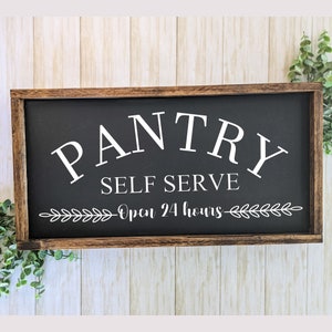 Farmhouse Pantry Sign, Kitchen Pantry Sign, Pantry Door Sign, Pantry Wood Sign, Pantry Farmhouse Decor, Farmhouse Kitchen Door Sign