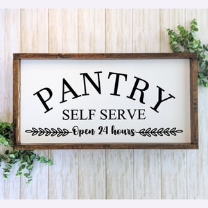 Farmhouse Pantry Sign, Kitchen Pantry Sign, Pantry Door Sign, Pantry Wood Sign, Pantry Farmhouse Decor, Farmhouse Kitchen Door Sign