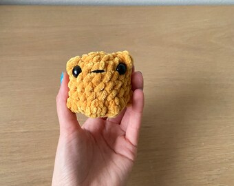 RANA MINI tascabile all'uncinetto pupazzo / peluche amigurumi ranocchia