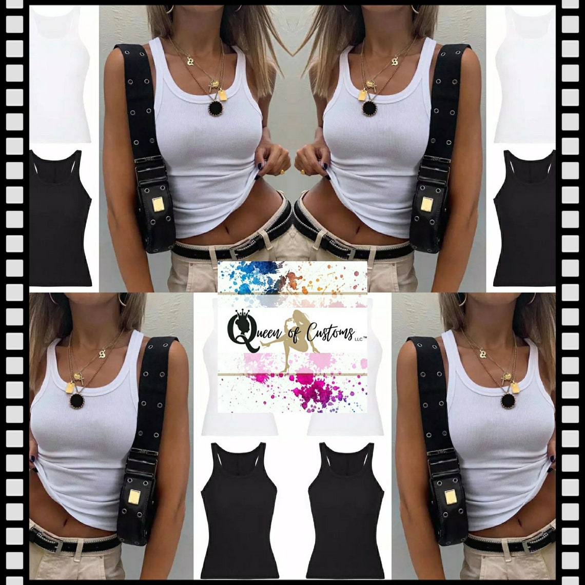 Ribbed Wife Beaters Women Junior Ladies Spandex Tank Top Etsy
