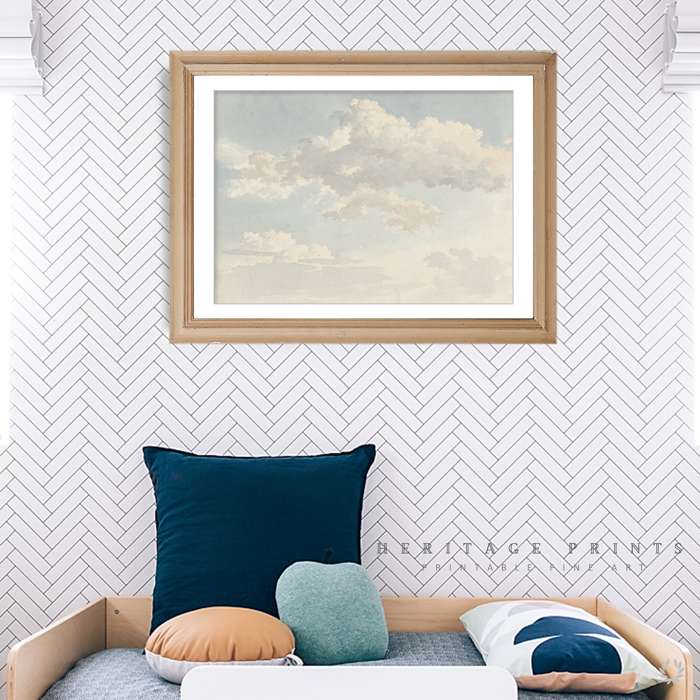 Retro Nursery Print Vintage Nursery Wall Art Painting Etsy