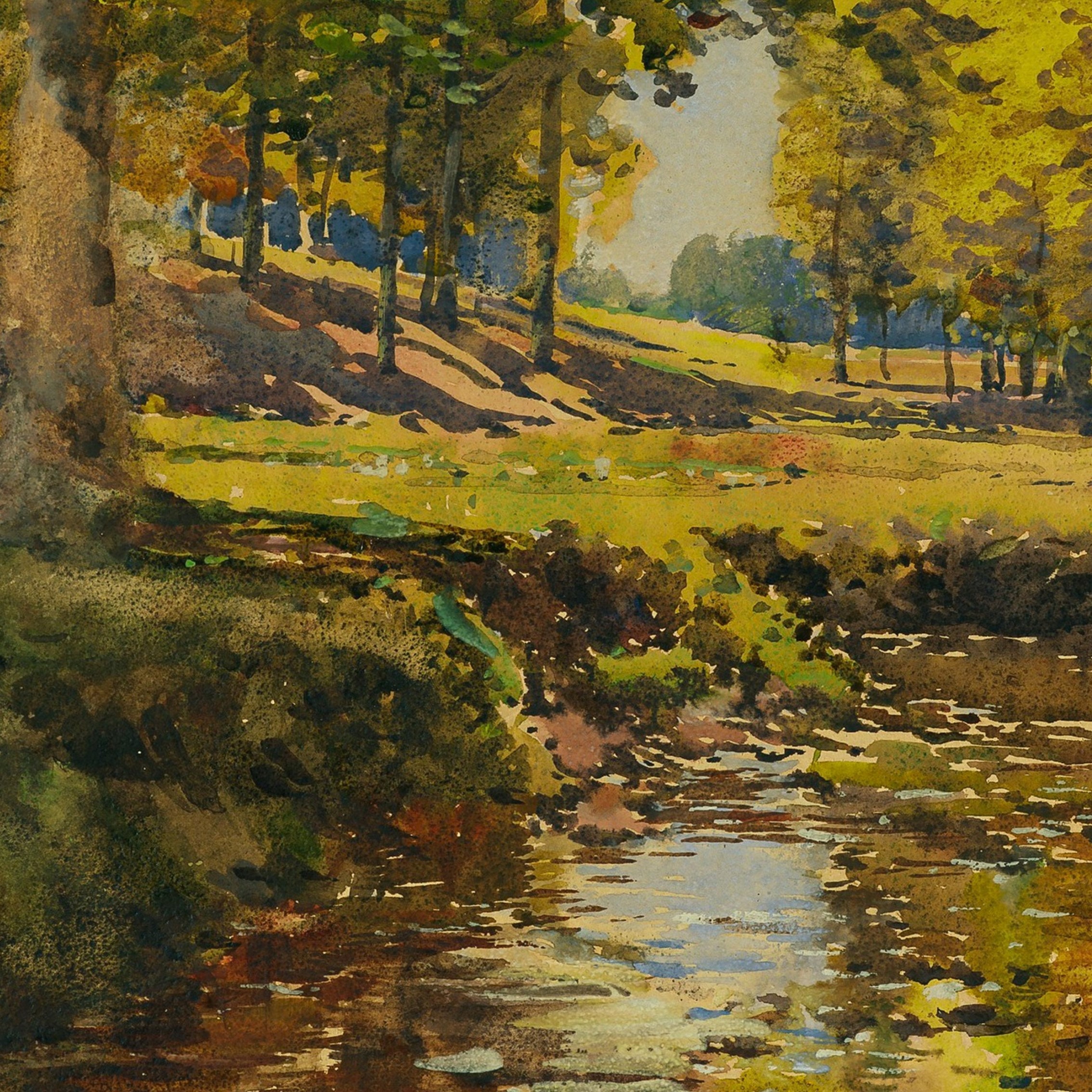 Set of 4 Autumn Foliage Paintings Fall Landscape Prints Set - Etsy