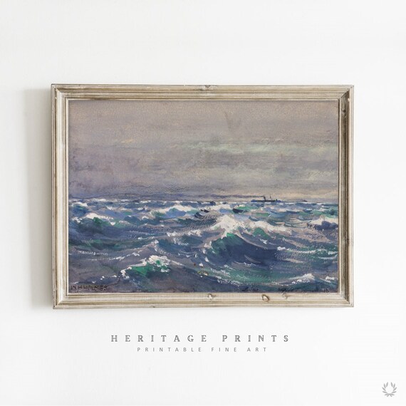 Antique Replica Sea and Clouds Art Print Antique Replica Sea and Clouds Art Print