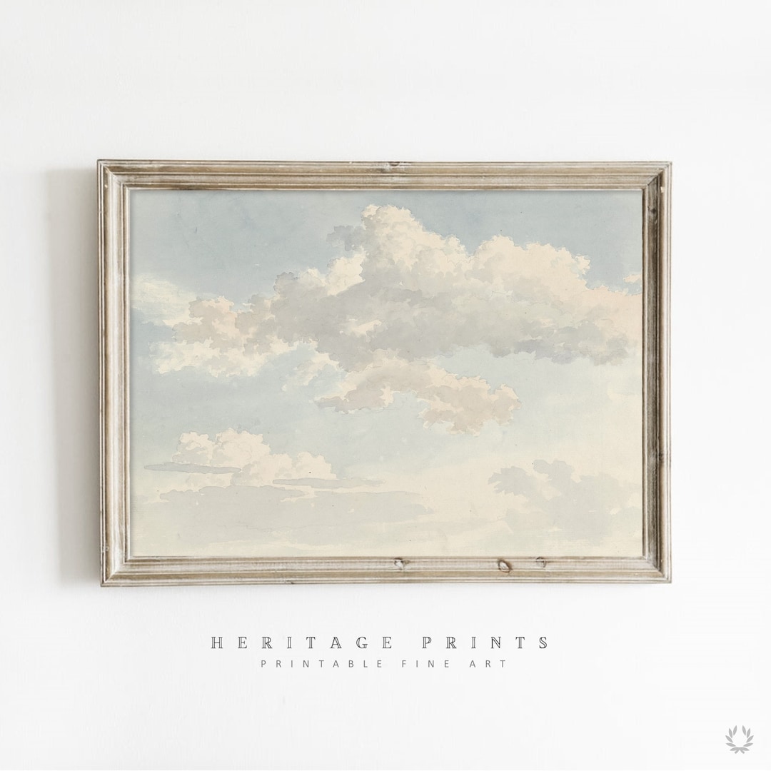 Retro Nursery Print, Vintage Nursery Wall Art Painting, Printable