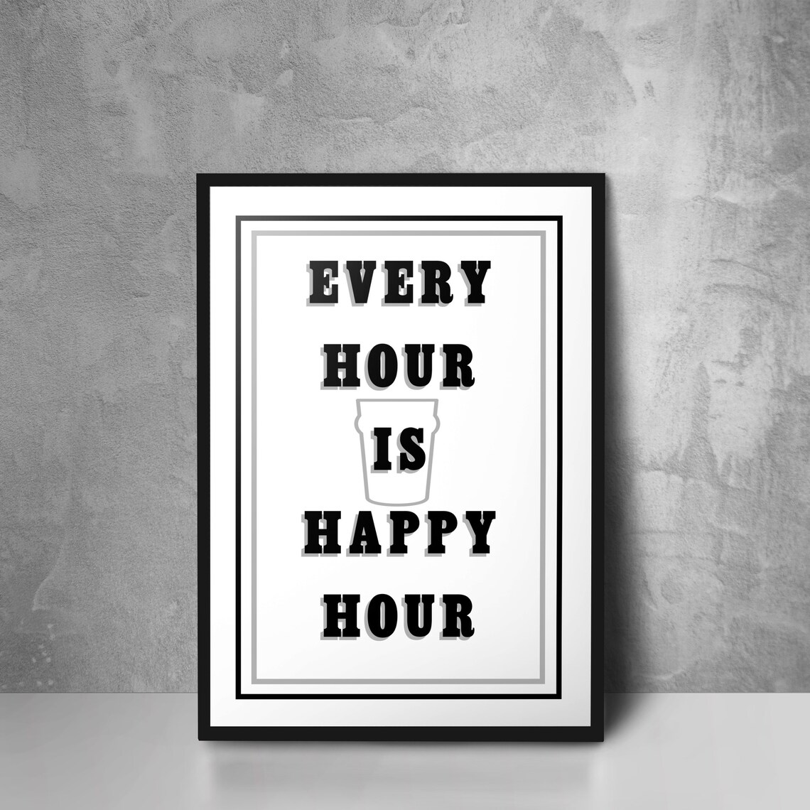 Cada Hora Es Happy Hour A5 A4 A3 Print Etsy