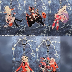 Hazbin Hotel Keychains