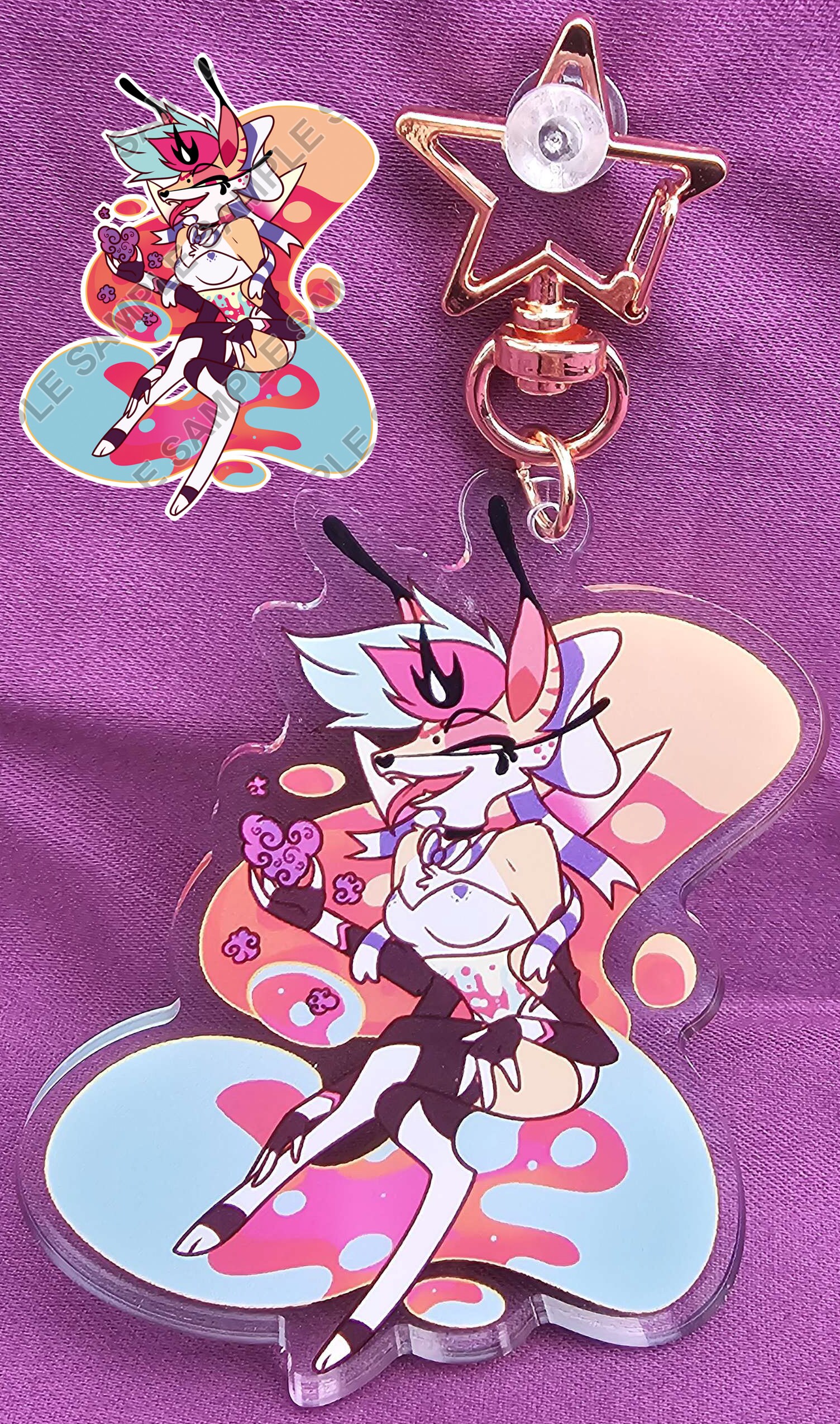 Helluva Boss Valentines Pin-up Keychains - Etsy
