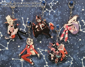 Hazbin Hotel Sweetheart Keychains