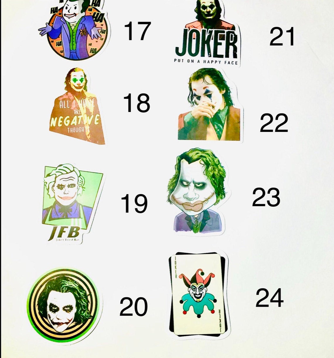 Joker Decal Vinyl Stickers Etsy