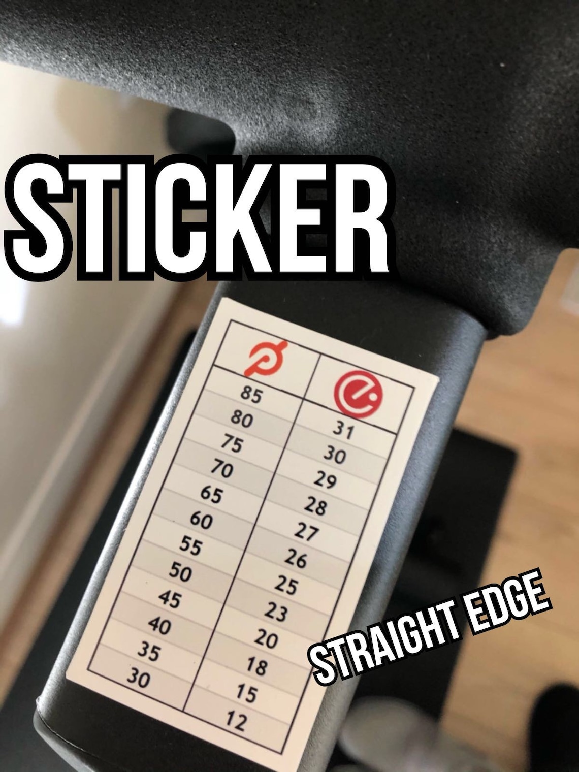 Peloton Sticker Echelon stationary bicycle resistance Etsy