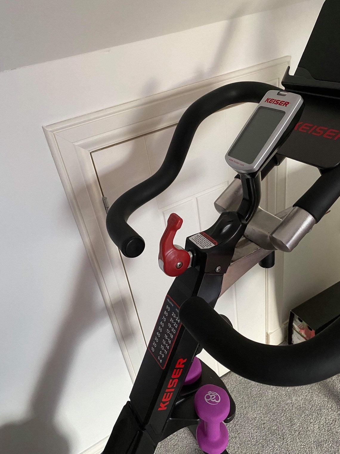 keiser spin bike peloton conversion