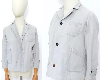 1930s 1940s Mens French Cotton Work Jacket Reproduction - Etsy