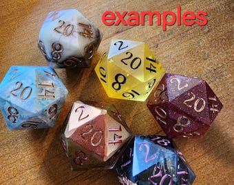 Custom Full Dice Set Commission Slot - BASIC tier