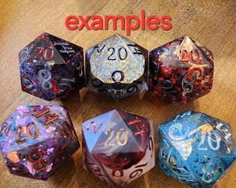 Custom Full Dice Set Commission Slot - DELUXE tier