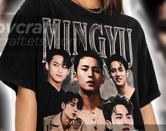 Mingyu KPOP T-shirt: Retro 90s Bootleg Style