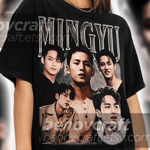 Mingyu retro jaren 90 bootleg-T-shirt, Mingyu-shirt, KPOP-T-shirt en cadeau voor haar of hem - N304