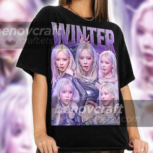 Winter Retro 90s Bootleg T-shirt, KPOP T-shirt and Gift For Her or Him