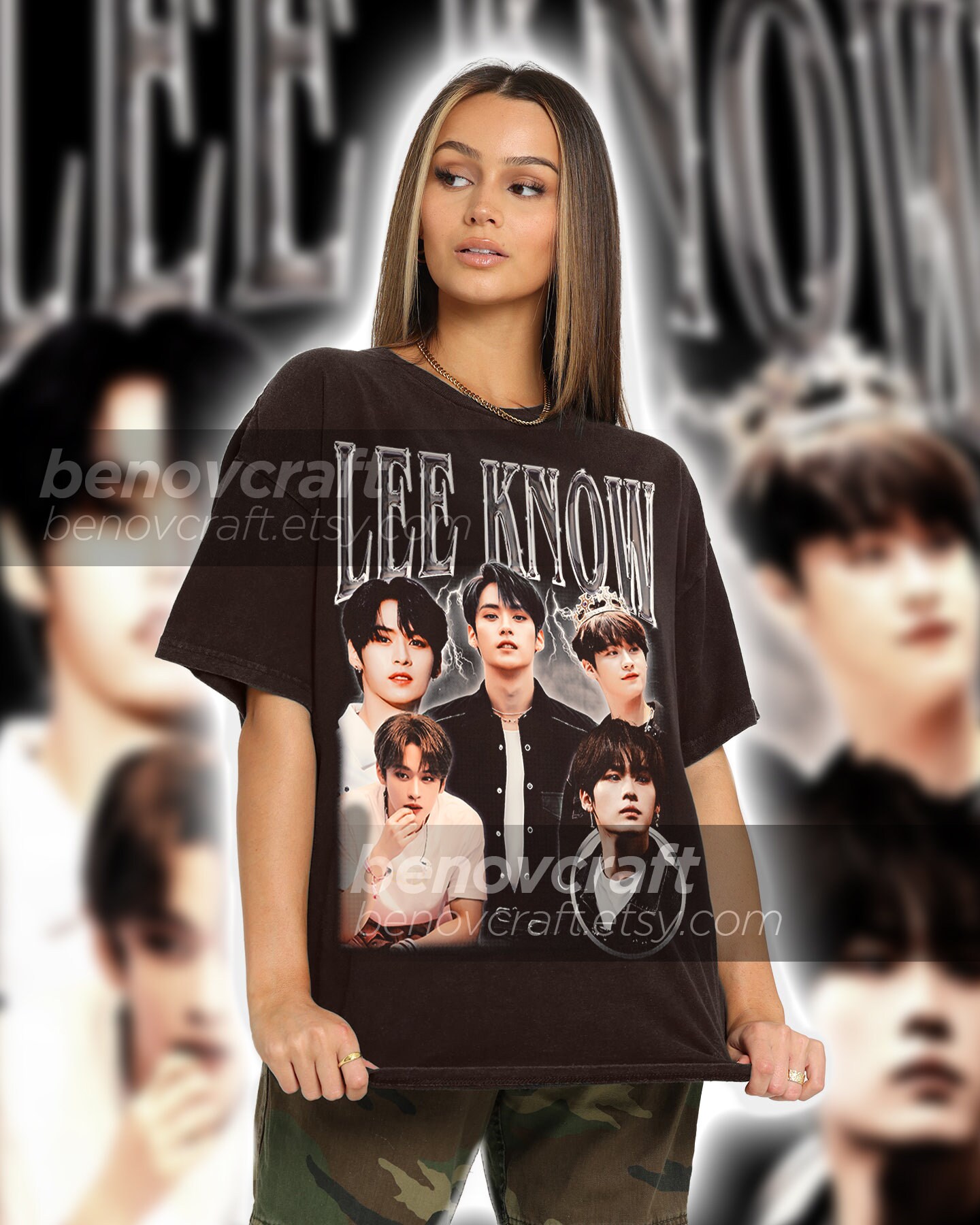 Stray Kids Lee Know Retro 90s Bootleg T-shirt, Stray Kids