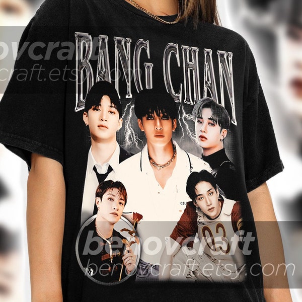 Stray Kids Bangchan Retro 90s Bootleg T-shirt, Stray Kids Shirt, KPOP T-shirt and Gift For Her or Him - SKZ Shirt