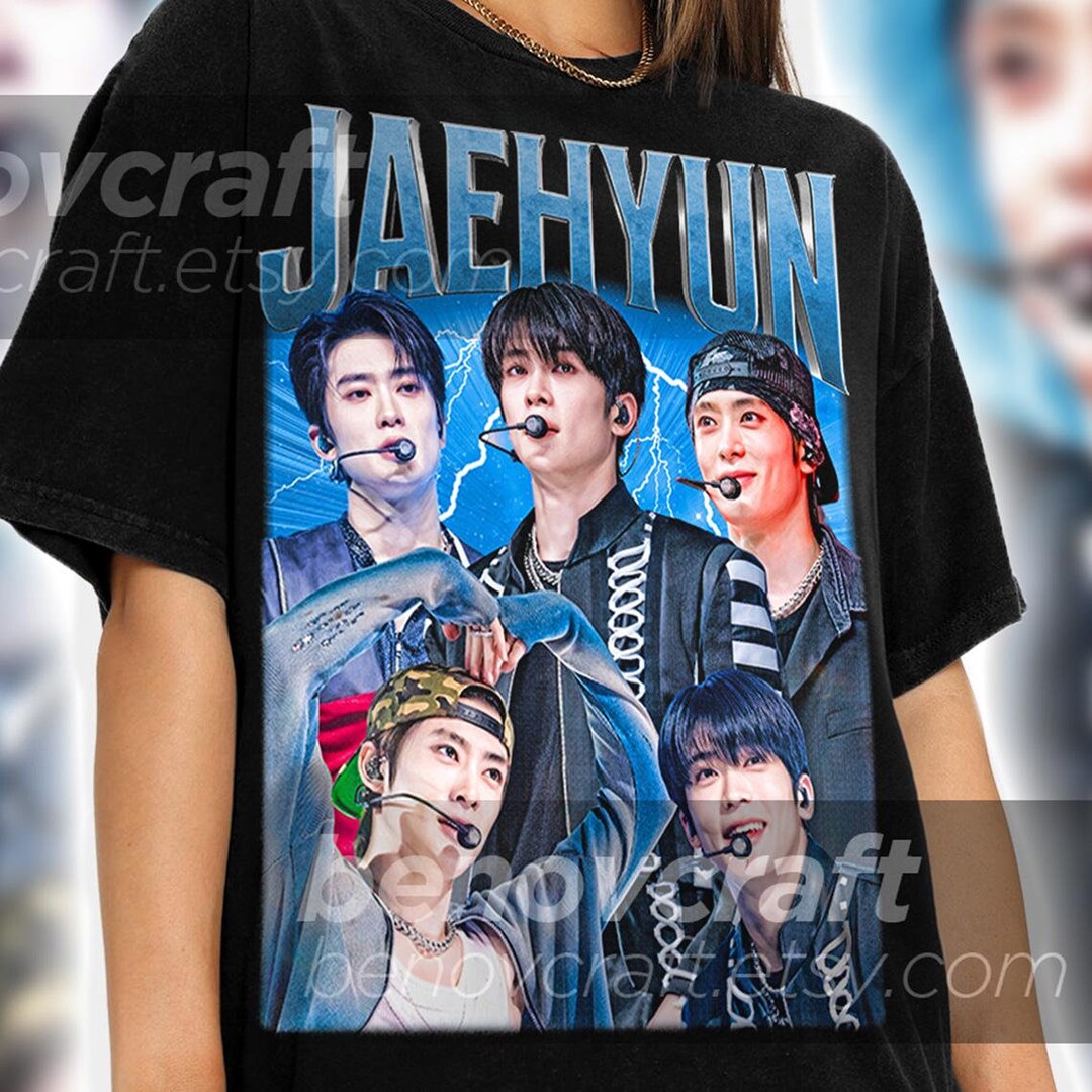 ジェヒョン Tシャツ Jaehyun Retro 90s Bootleg T-shirt, KPOP T-shirt and Gift for