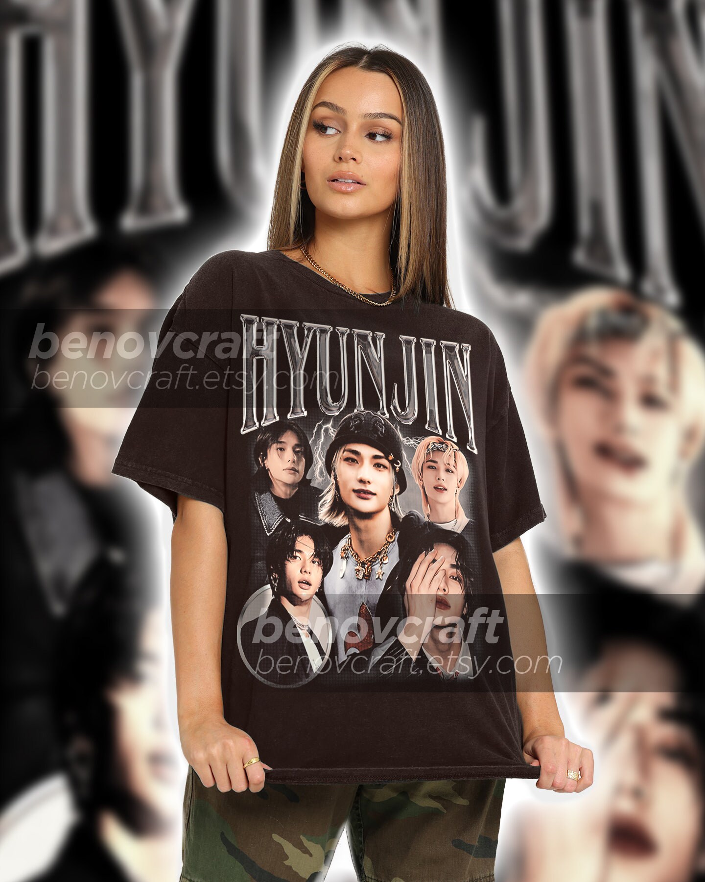 Hyunjin着用 Diesel T-Uncusl T-shirt