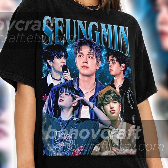 Seungmin KPOP T-Shirt: Retro 90s Bootleg Style