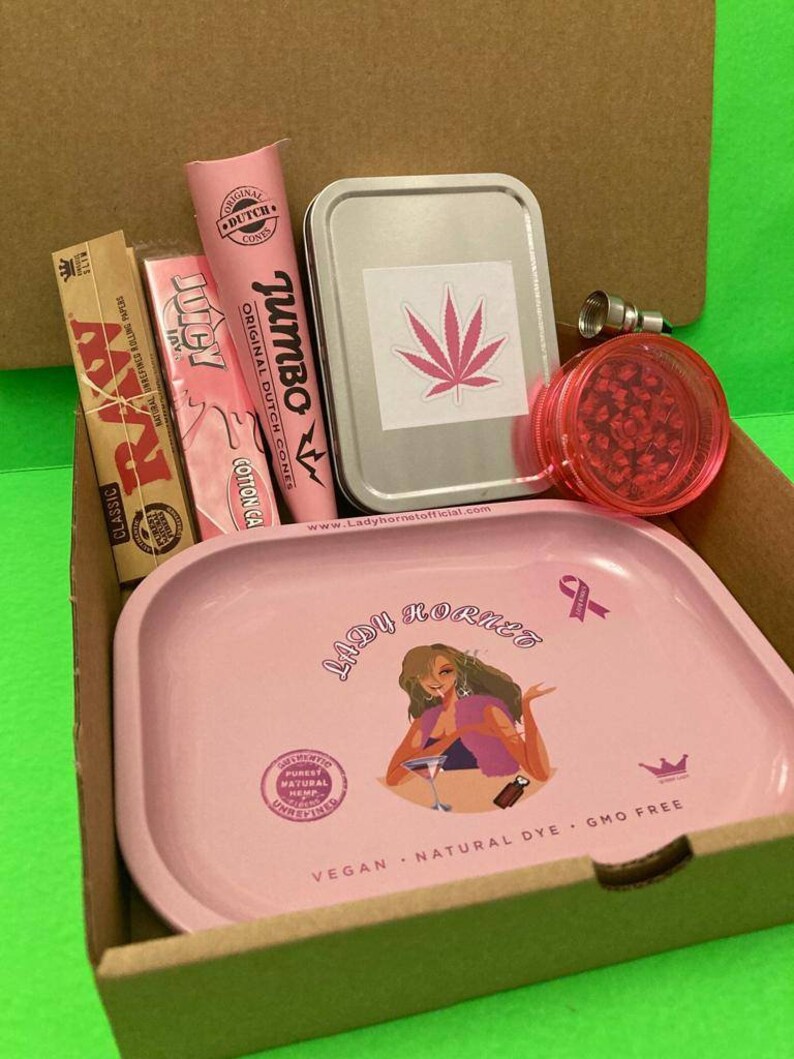 Pink Stoner Box Stoner Kit Ganja Dank Jamba Hash Cannabis Etsy UK