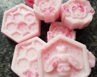 Peony blush wax melts and snap bars