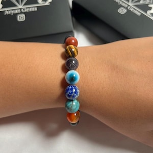 Seven Chakra Gemstone Healing Bracelet – Energy Balancing Yoga Jewelry  7 Chakra Bracelet (Balance and Spirituality)
