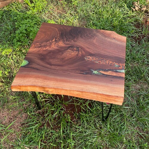 Live Edge Black Walnut End Tables Etsy