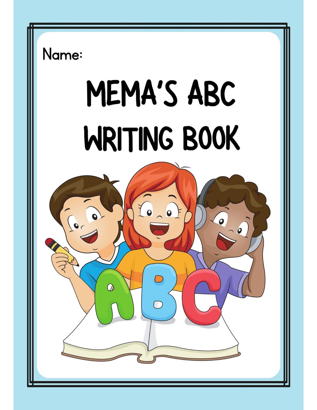Mema's ABC Writing Book Preschool Alphabet Coloring and Tracing ...