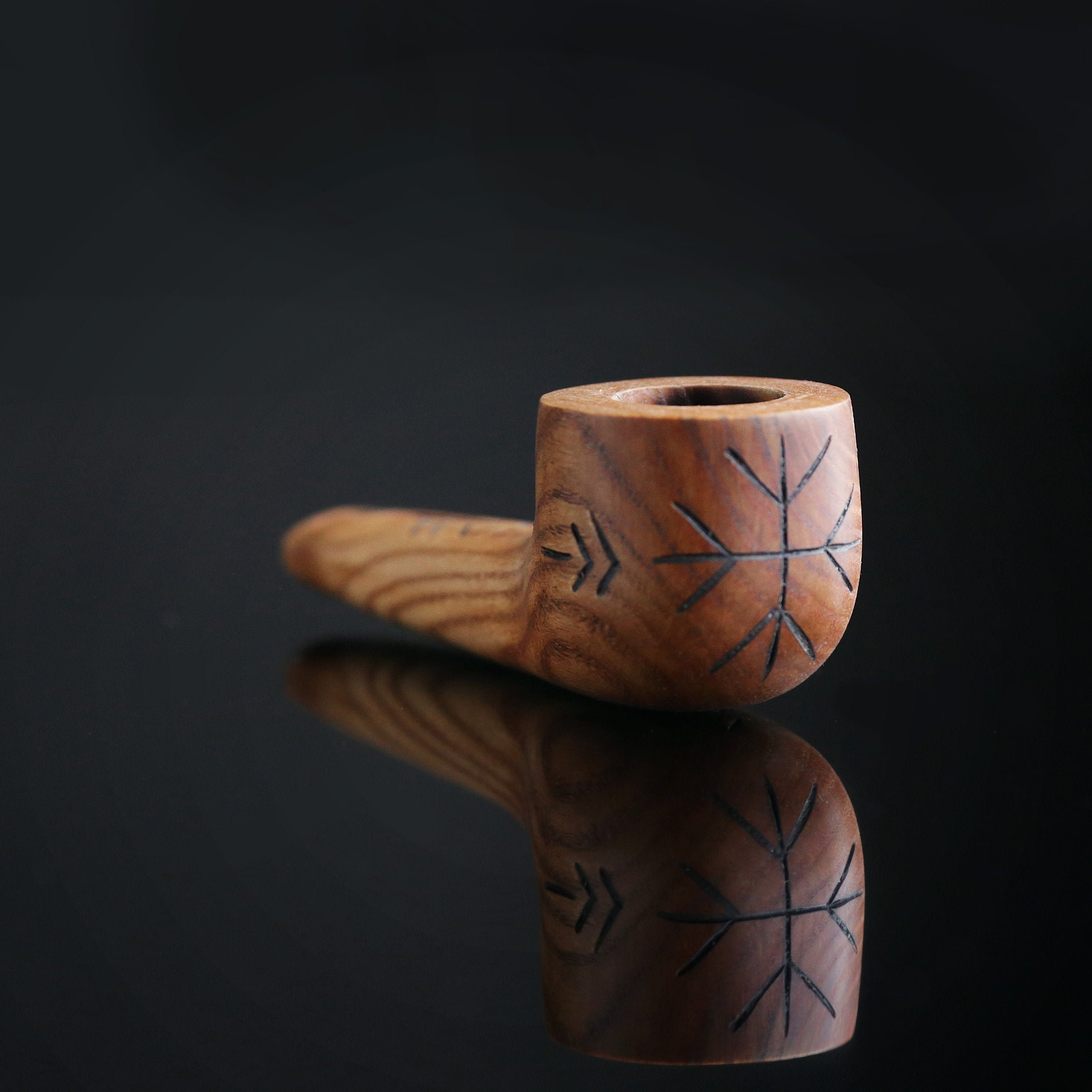 Viking smoking pipe Forest spirit. Pipe for Etsy