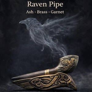 raven tobacco on Skull Handmade Smoking Small Hand Pipe Black Bird Death Animal Raven Tobacco - Etsy