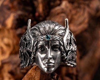 Göttin Frigg Ring: Sterling Silber nordischen Mythologie Schmuck