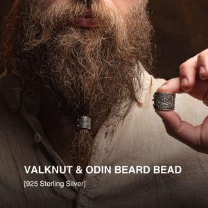 Viking beard bead, Beard bead, viking beard, bead viking, viking jewelry, viking gift, Pagan jewelry, bead, bead silver, bead beard