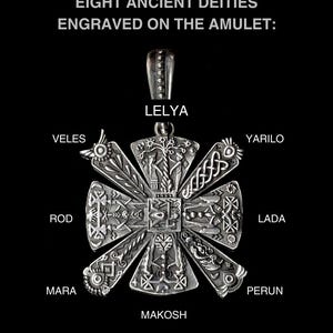 Amuleto de plata Kres / Joyería pagana / Colgante mitológico / Collar espiritual / Amuleto artesanal