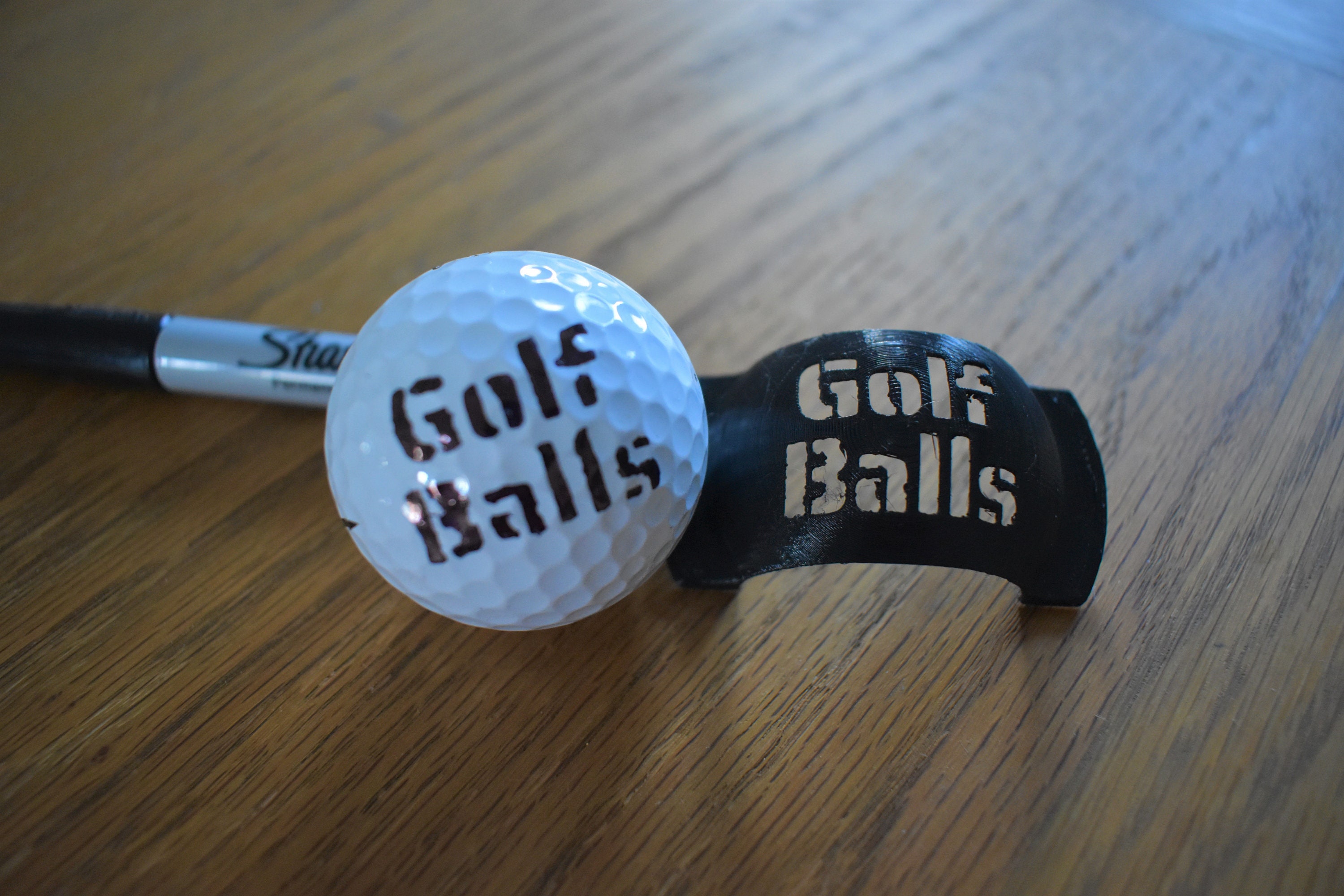 Personalised Golf Ball Marker Stencil Custom Text Golf Gift Etsy Ireland