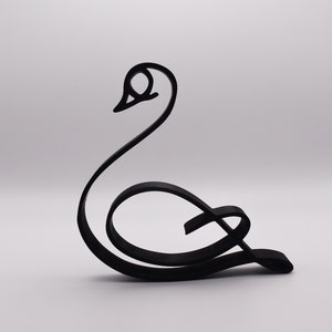 Line Art Swan Sculpture, Minimalist Home Decor, Tabletop Ornament, Housewarming Gift