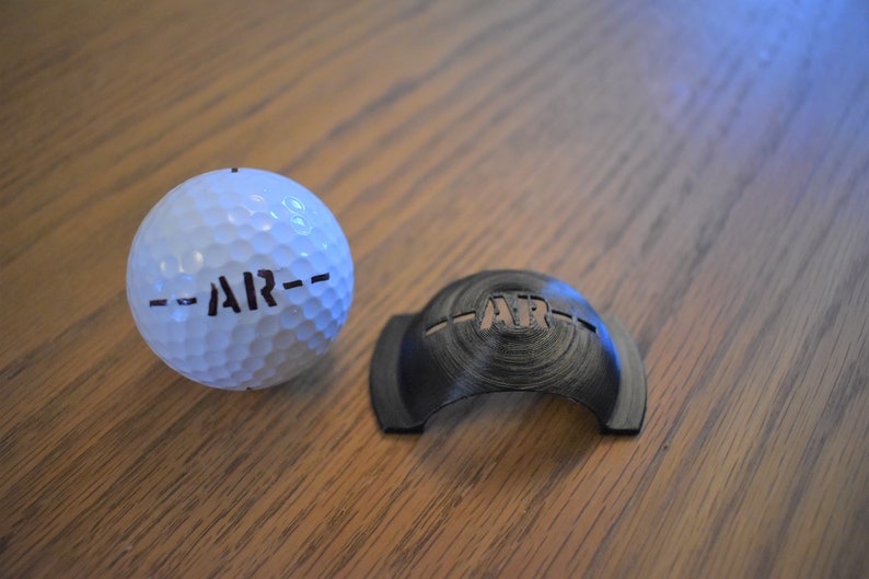 Personalised Golf Ball Alignment Tool Marker Custom Initials Etsy