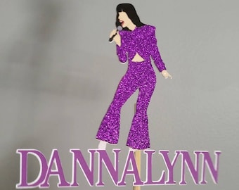 Selena themed cake topper with just name or name and age