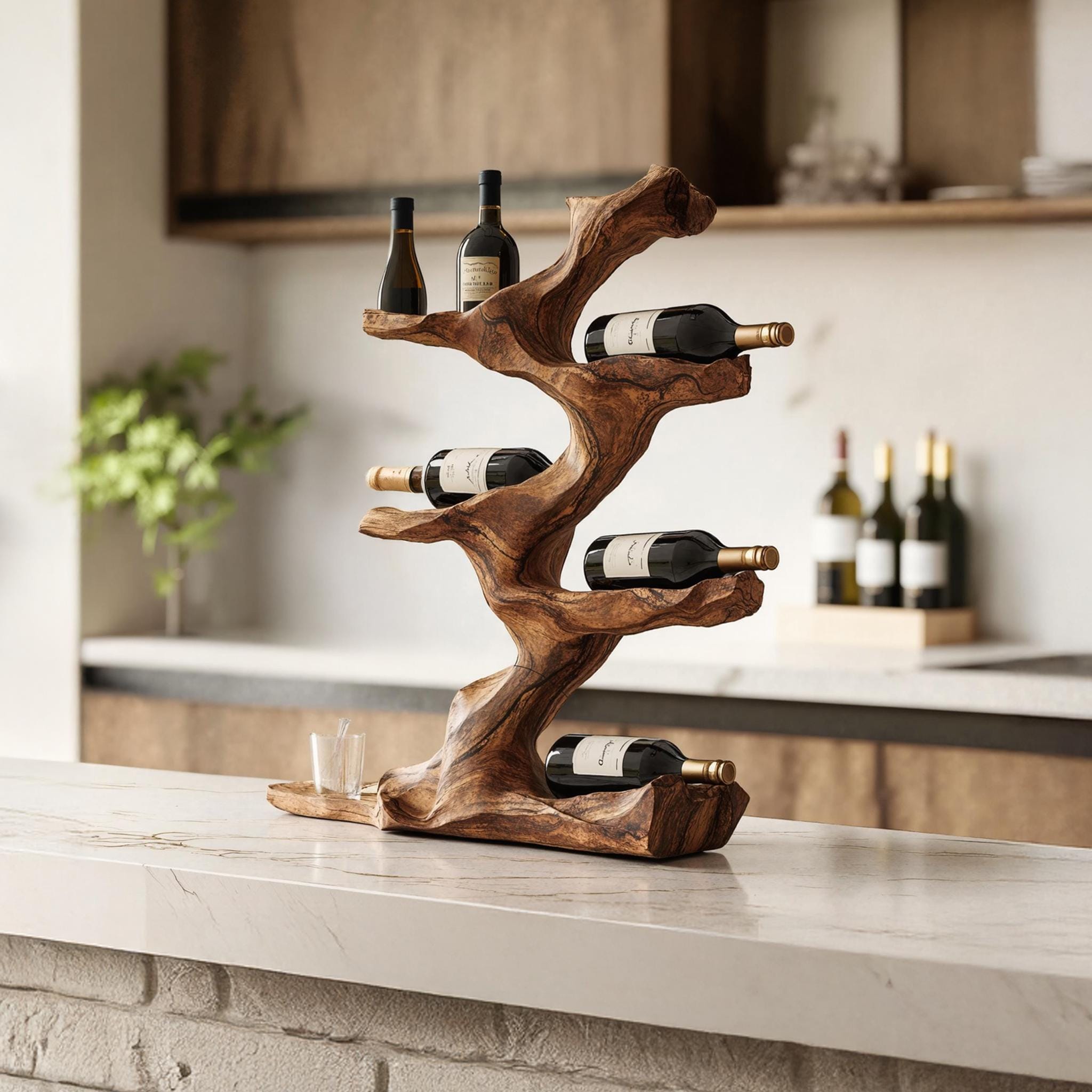 Acacia Wood Wine Holder Threshold Wine Rack Wine Rack, Countertop