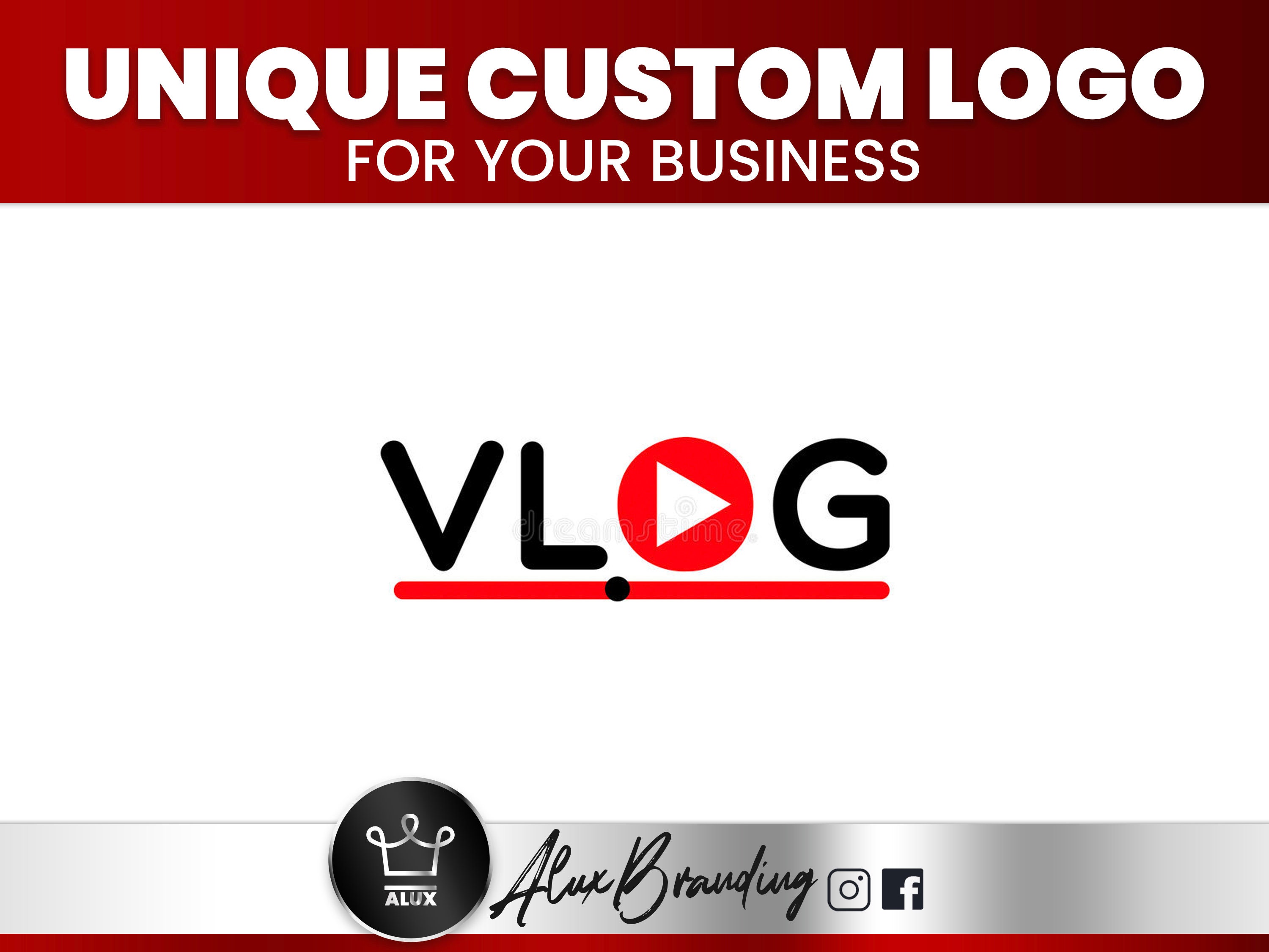 Creative logo for web television. Vlog or video blogging concept. Simple  flat emblem with place for your text. Original vector label in red and  black colors:: tasmeemME.com