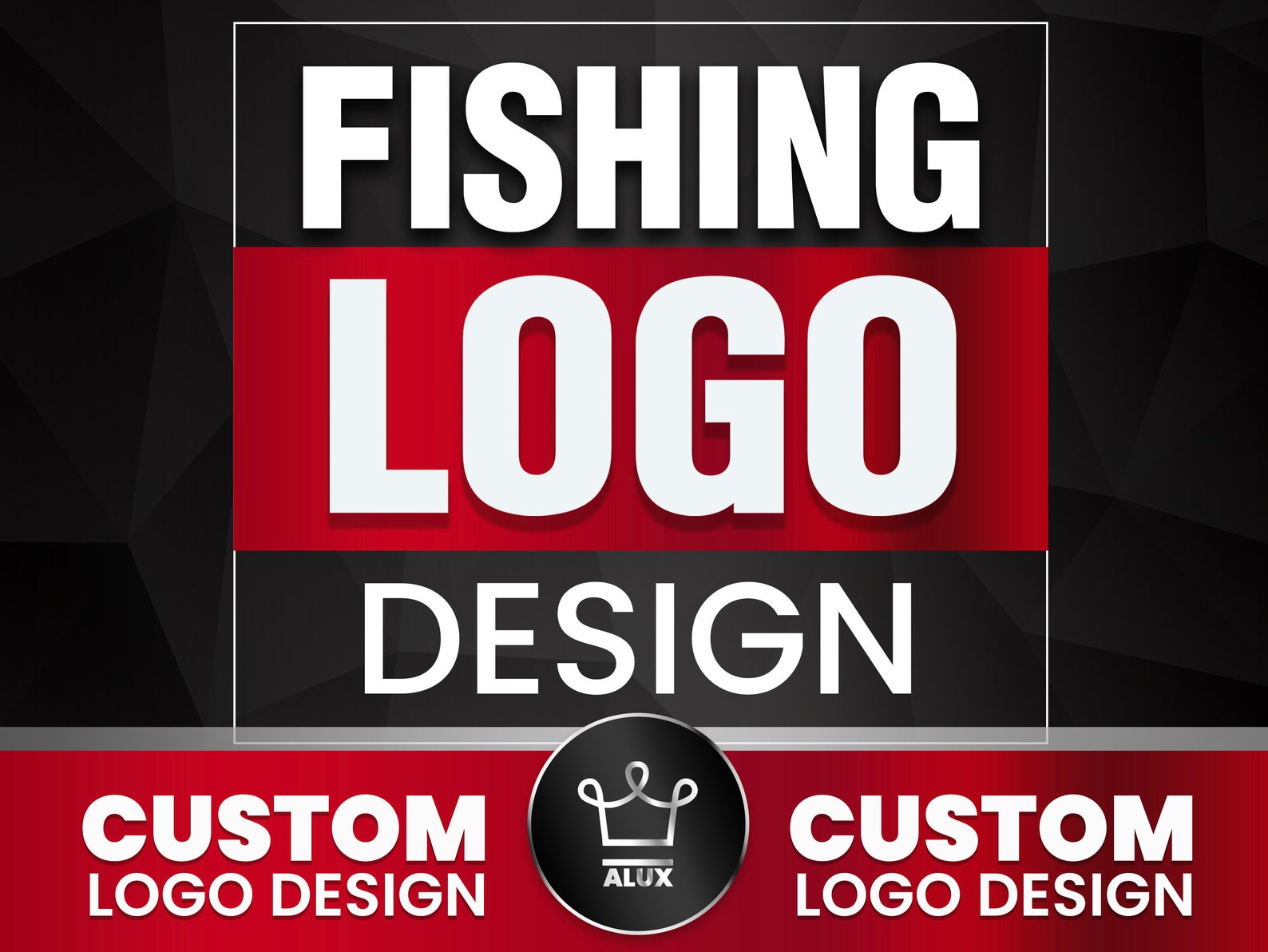 FISHING LOGO Design Custom Fishing Logo Design Service. I Etsy