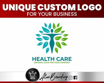 HEALTH MEDICAL LOGO Design, Custom Health Wellness Logo Design Service. I Will Creating Your Own Doctor Care Health Logo Design.