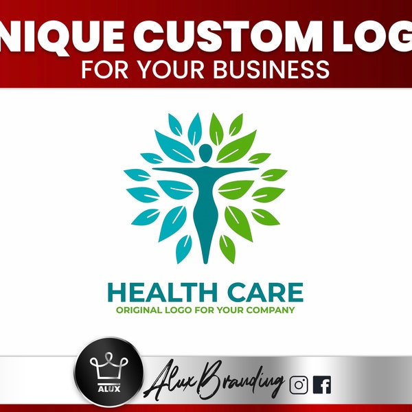 HEALTH MEDICAL LOGO Design, Custom Health Wellness Logo Design Service. I Will Creating Your Own Doctor Care Health Logo Design.