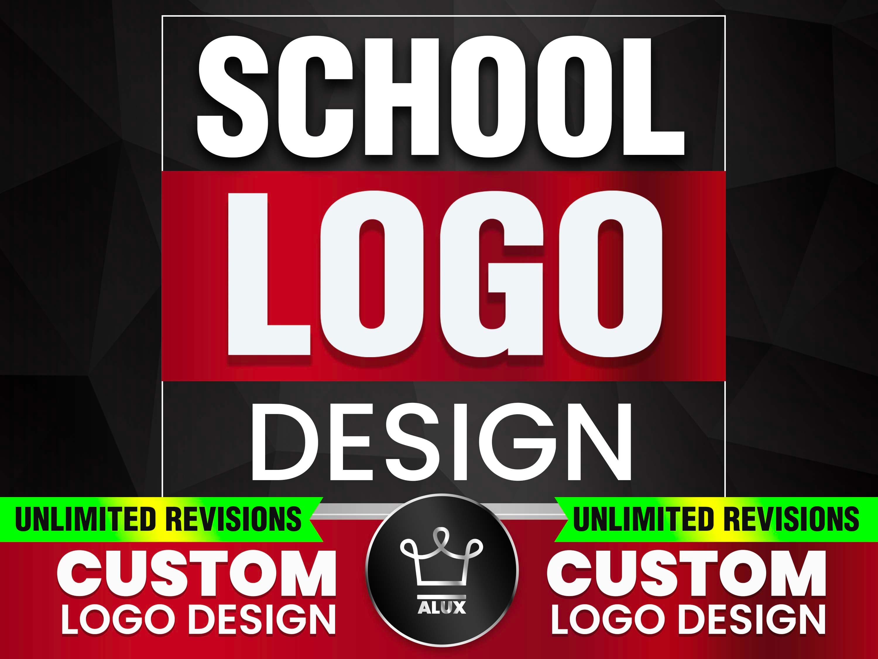SCHOOL LOGO Design Custom School Logo Design Service. I Will Etsy