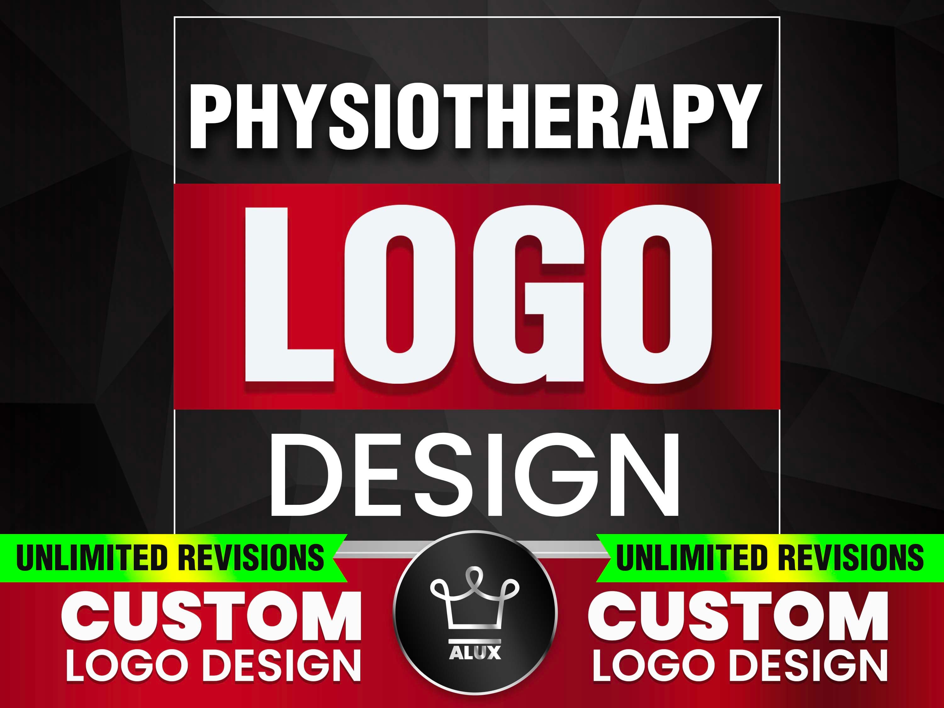 Dynamic Physiotherapy Logo with Vibrant Orange Dark Blue and Green Palette  | MUSE AI