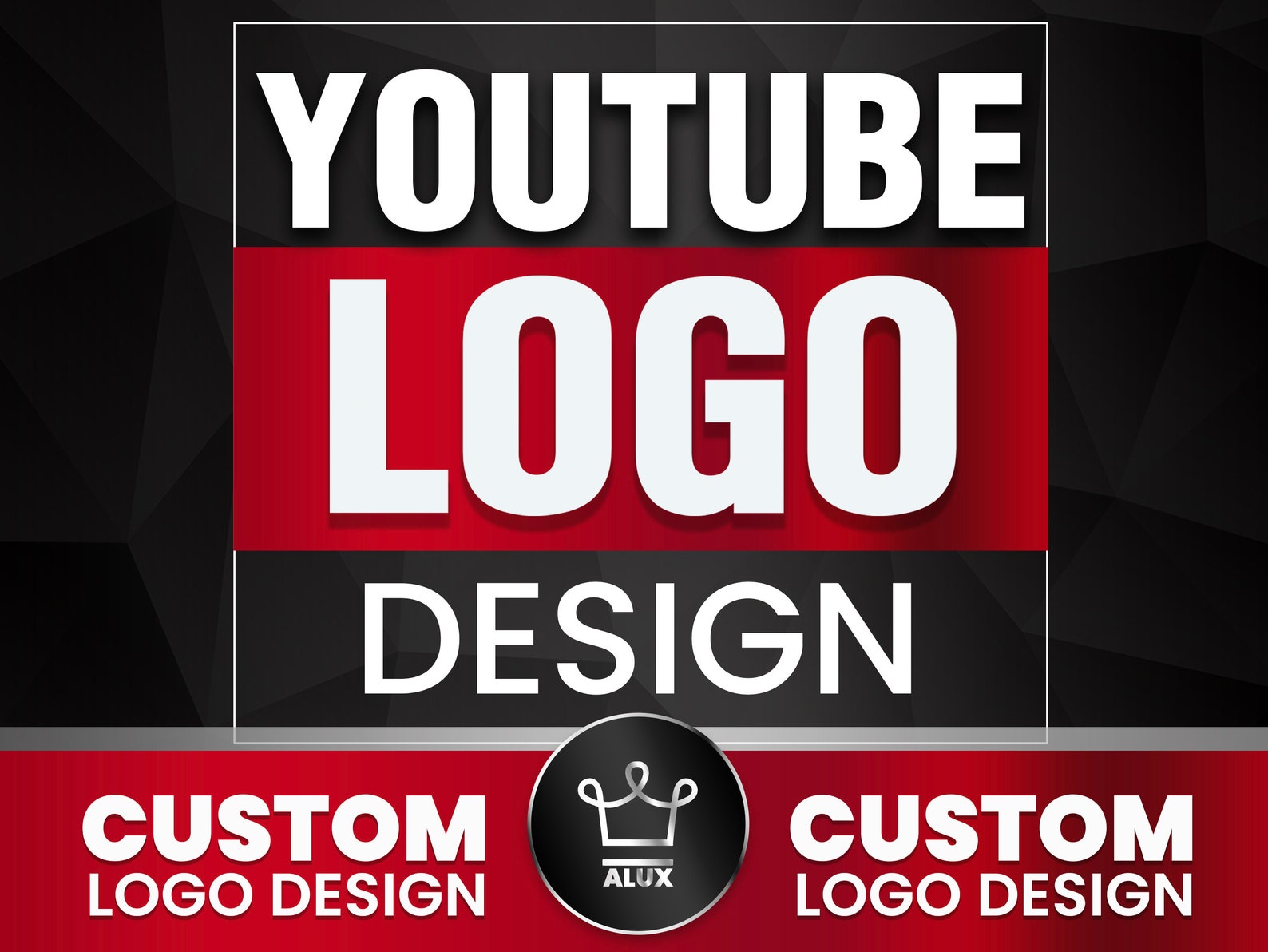 YOUTUBE LOGO Design Custom Youtube Logo Design Service. I Etsy
